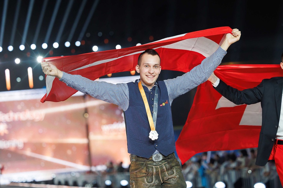 Marcel Riener bei den WorldSkills 2026 in Shanghai
