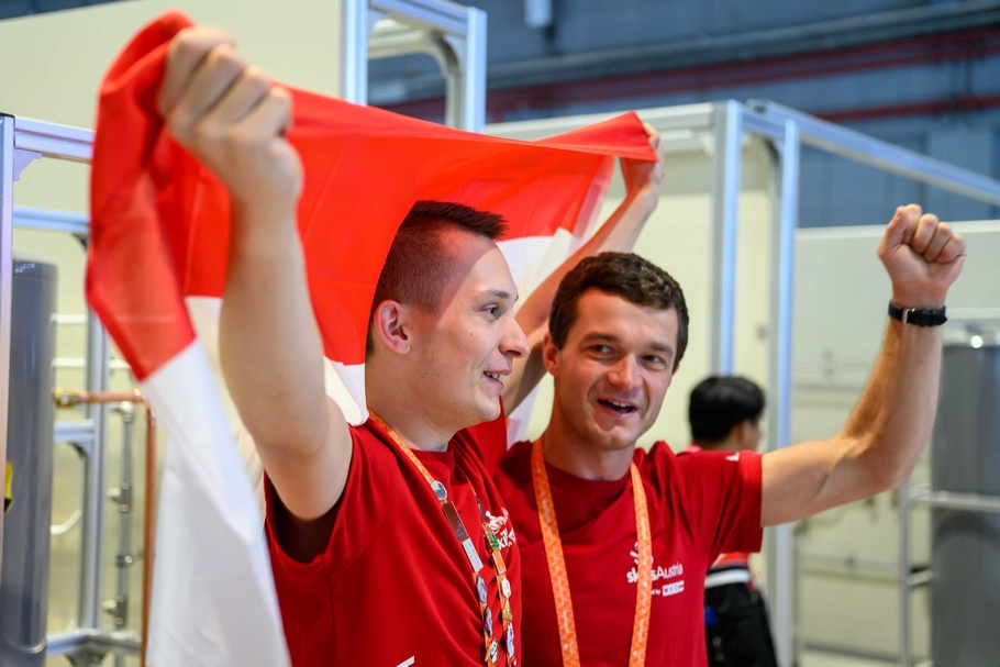 Marcel Riener bei den WorldSkills 2026 in Shanghai