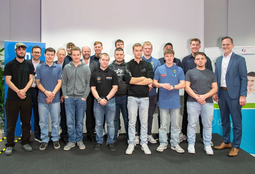 Siegerehrung der Gewinner des Bundeslehrlingswettbewerb Installations- & Gebäudetechnik 2026