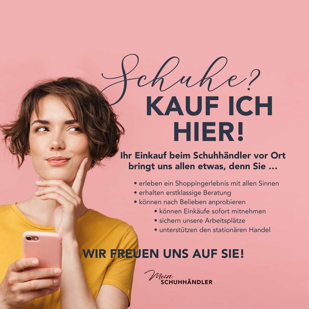 Frau, Schuhkauf vor Ort