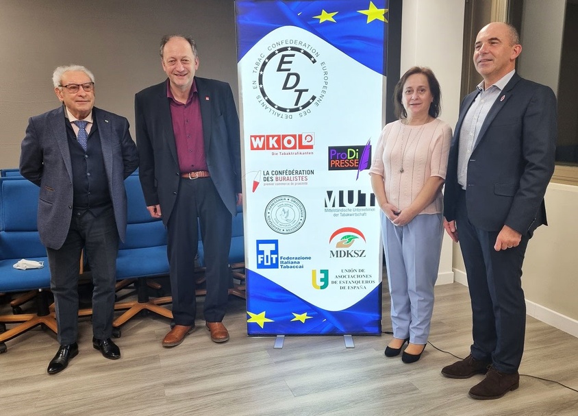 CEDT-Vorstand, v.l.n.r.: Peter Giovanni Risso (IT), Peter Schweinschwaller (AT), Elena Viana (ES), Philippe Coy (FR)