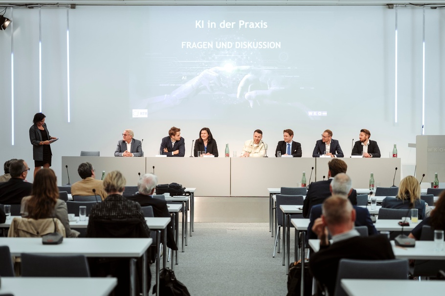 Veranstaltung "KI in der Praxis" von WKÖ und RTR GmbH