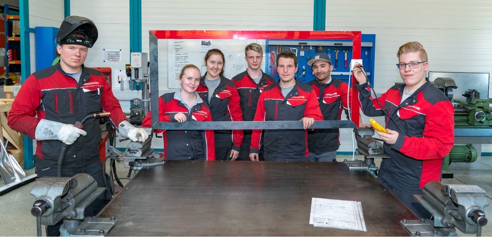 Lehrlinge während der Ausbildung