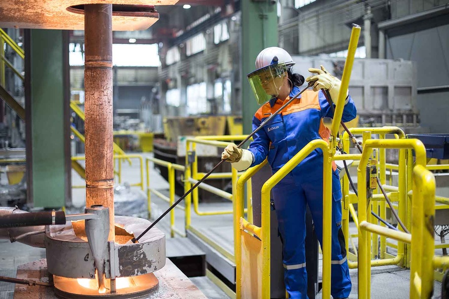 Lehrling während der Ausbildung