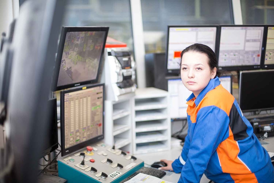 Lehrling während der Ausbildung
