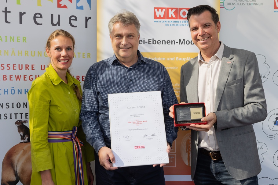 Geehrte Unternehmerinnen und Unternehmer der Fachgruppe Persönliche Dienstleister. 