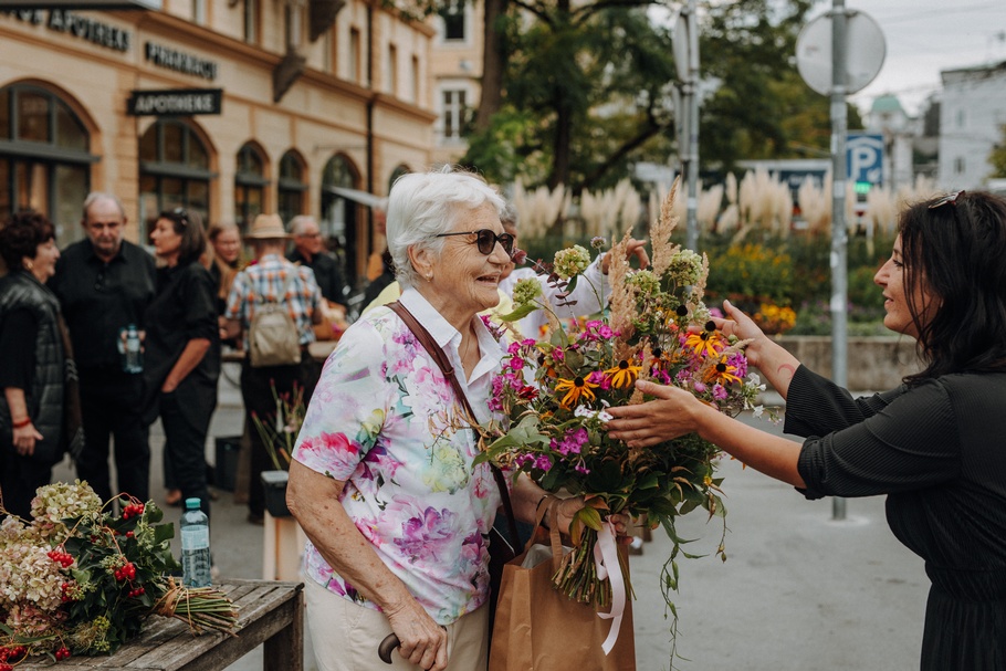 Flashmob der Floristen