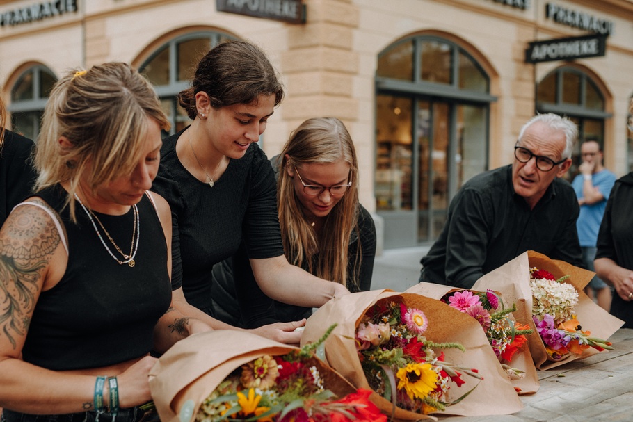 Flashmob der Floristen