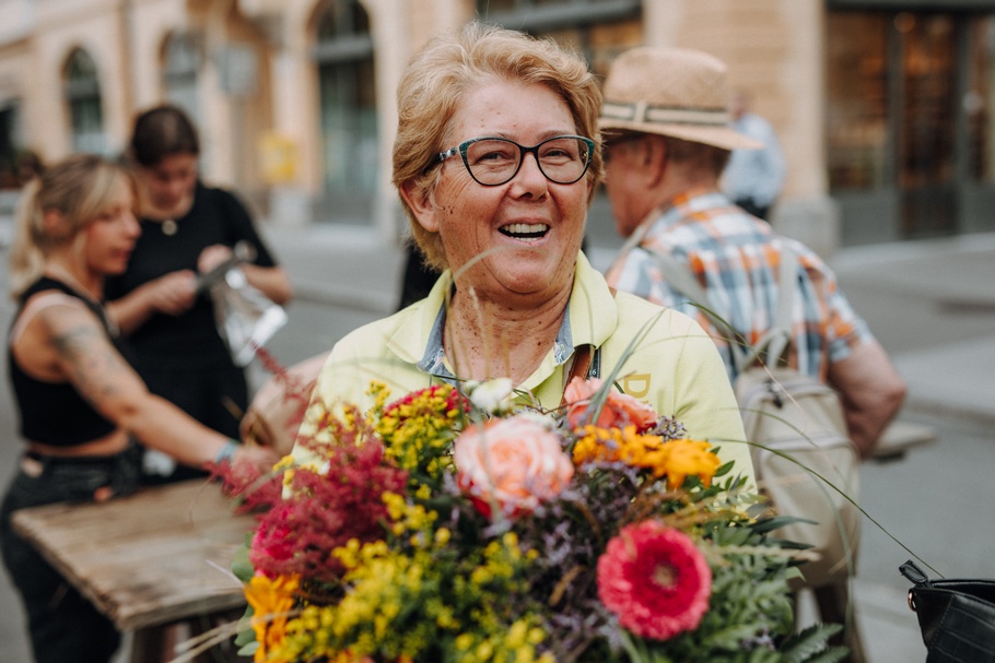 Flashmob der Floristen