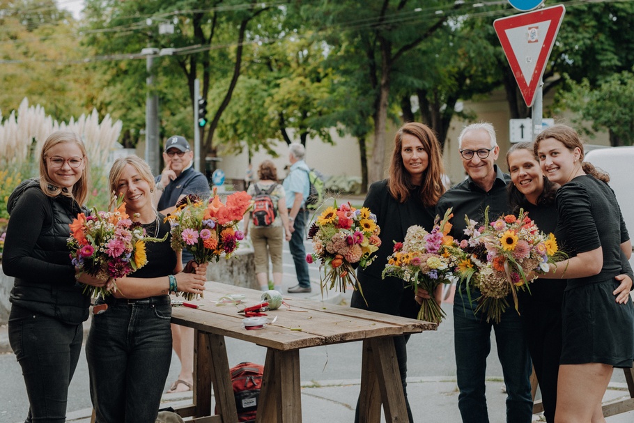 Flashmob der Floristen