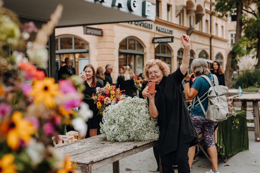 Flashmob der Floristen