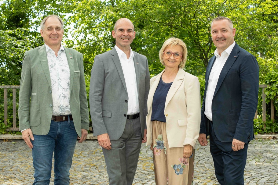 Tag der Kfz-Wirtschaft: Niegelhell, Jagersberger, Lechner, Marichhofer (v. l.)