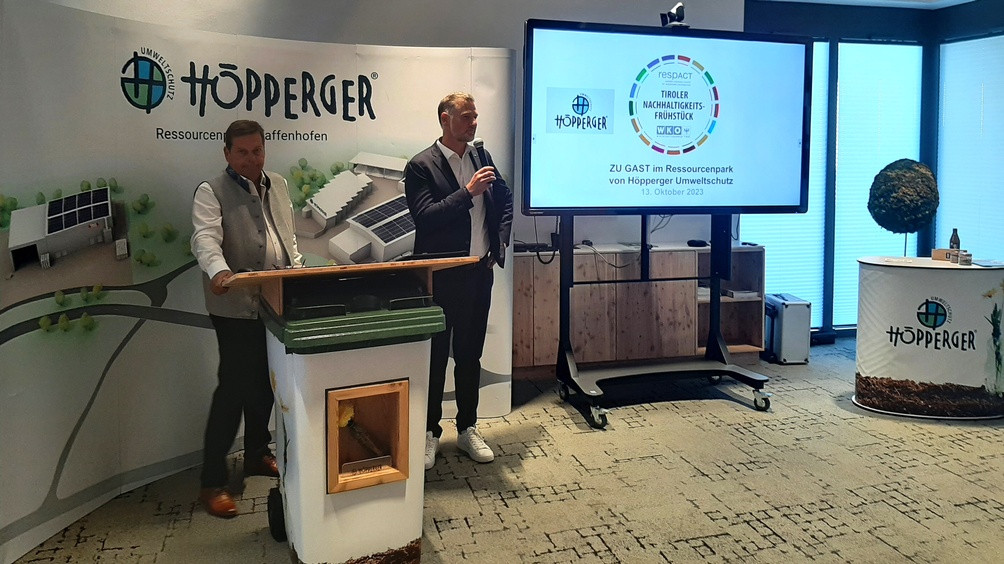 Nachhaltigkeitsfrühstück bei Höpperger Umweltschutz
