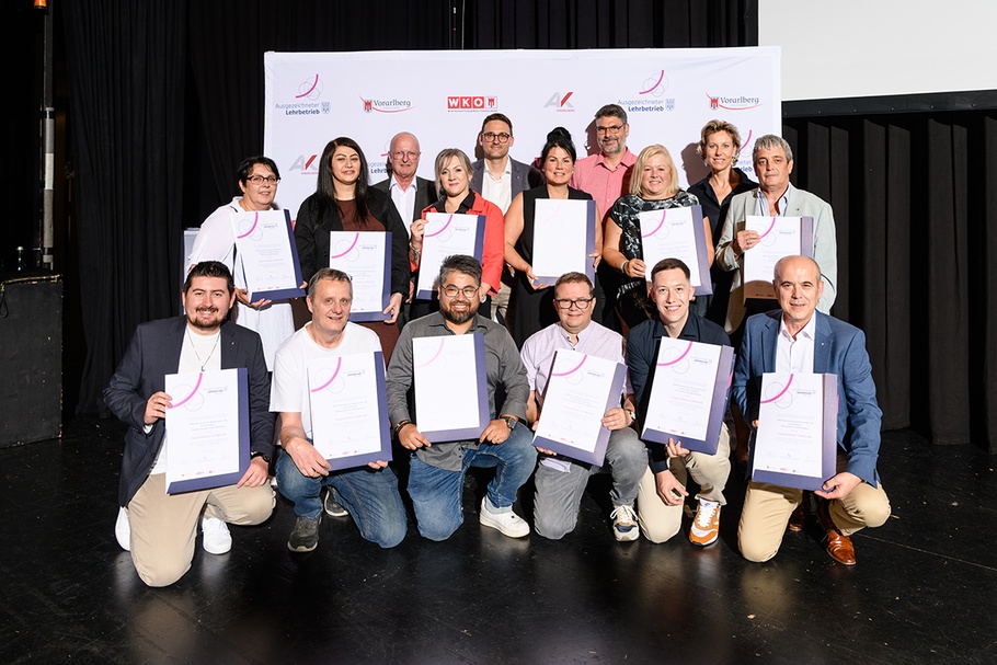 Ausgezeichnete Lehrbetriebe - Verleihung Vorarlberg 