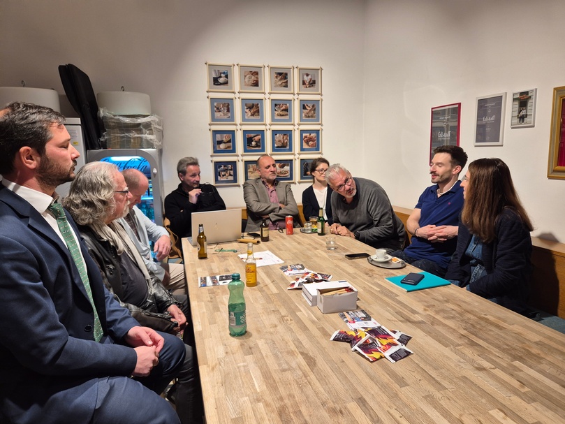 Erstes Businesstreffen mit Bezirksobmann Roland Grafl