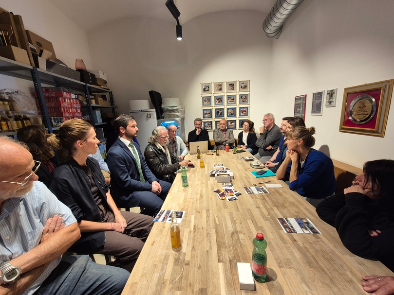 Erstes Businesstreffen mit Bezirksobmann Roland Grafl