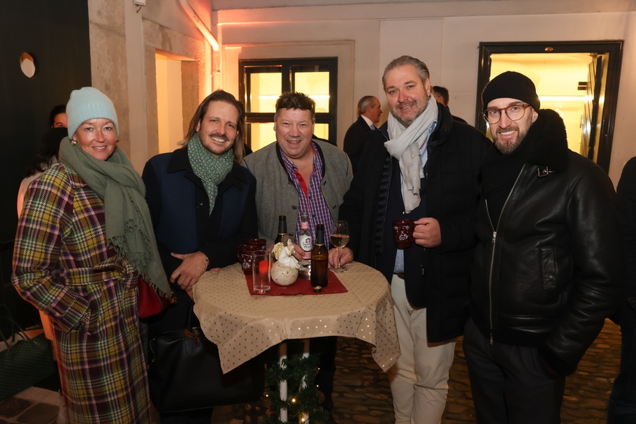 v.l.n.r.: Johann Breitenender, Dieter Steup, Marie-Beatrice Fröhlich, Christoph Folliot-Crenneville, Markus Figl