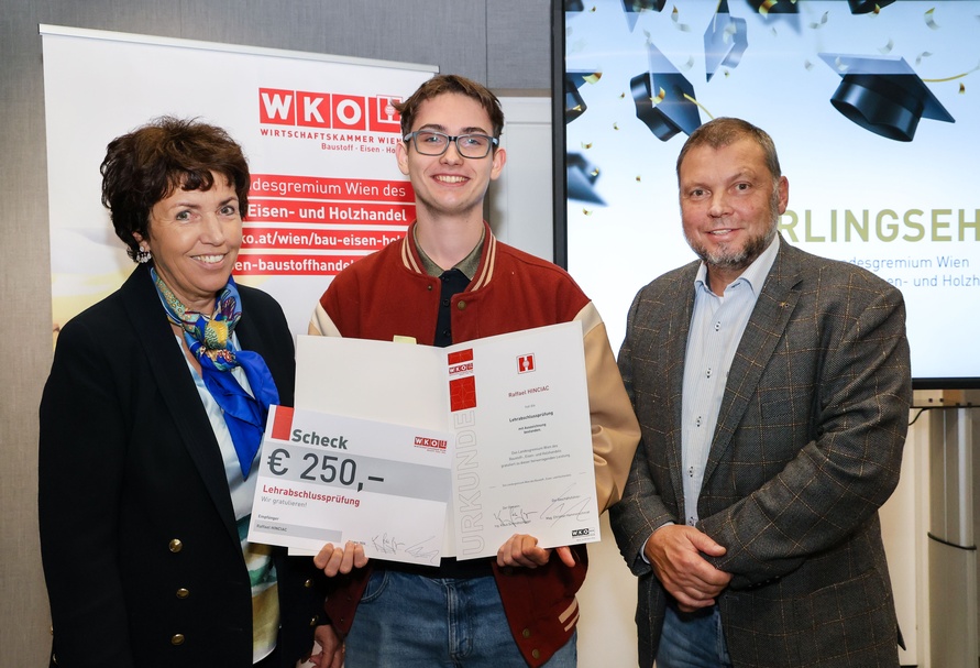 Lehrlingsehrung 2024 - Landesgremium des Baustoff-, Eisen- und Holzhandels