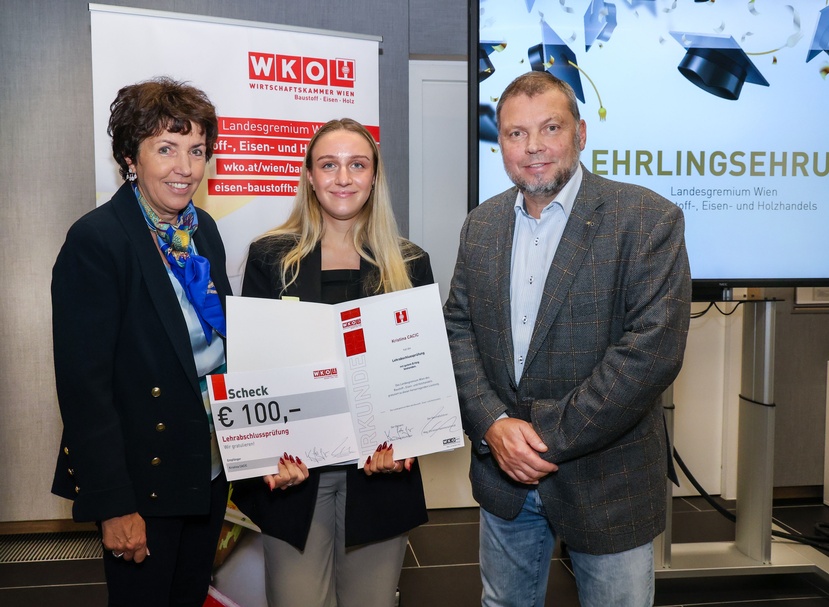 Lehrlingsehrung 2024 - Landesgremium des Baustoff-, Eisen- und Holzhandels