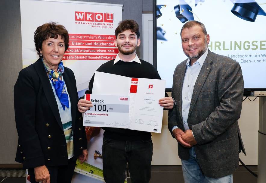 Lehrlingsehrung 2024 - Landesgremium des Baustoff-, Eisen- und Holzhandels