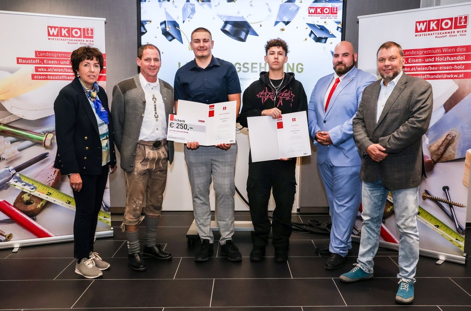 Lehrlingsehrung 2024 - Landesgremium des Baustoff-, Eisen- und Holzhandels