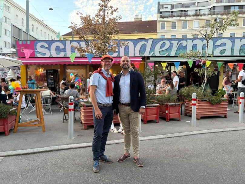 Patrick Scheck und Dietmar Baurecht
