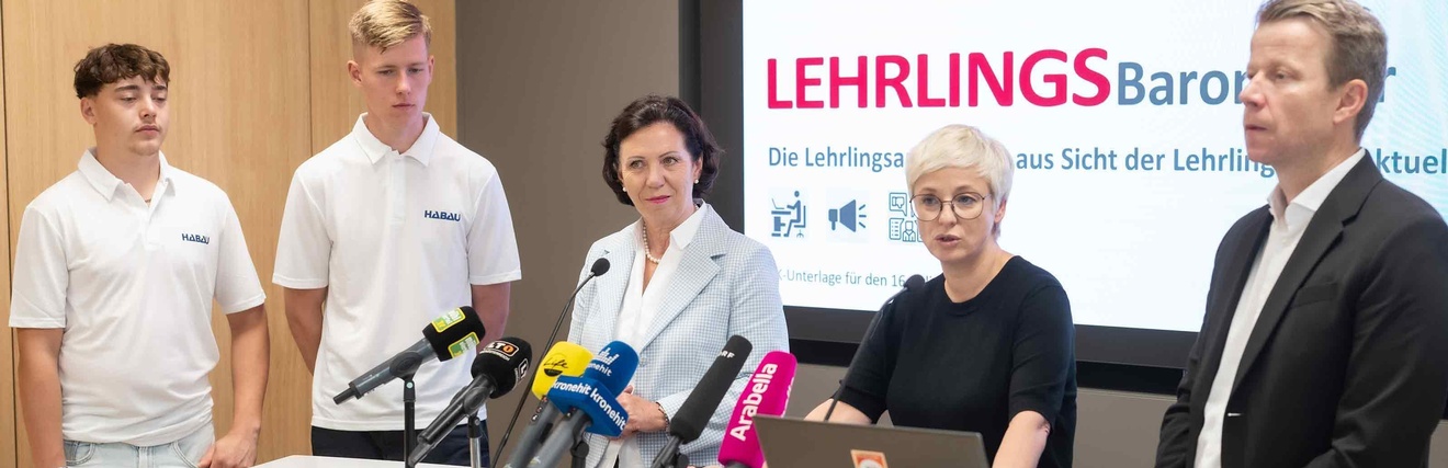 Pressekonferenz der Wirtschaftskammer Oberösterreich zum Lehrlingsbarometer 2026