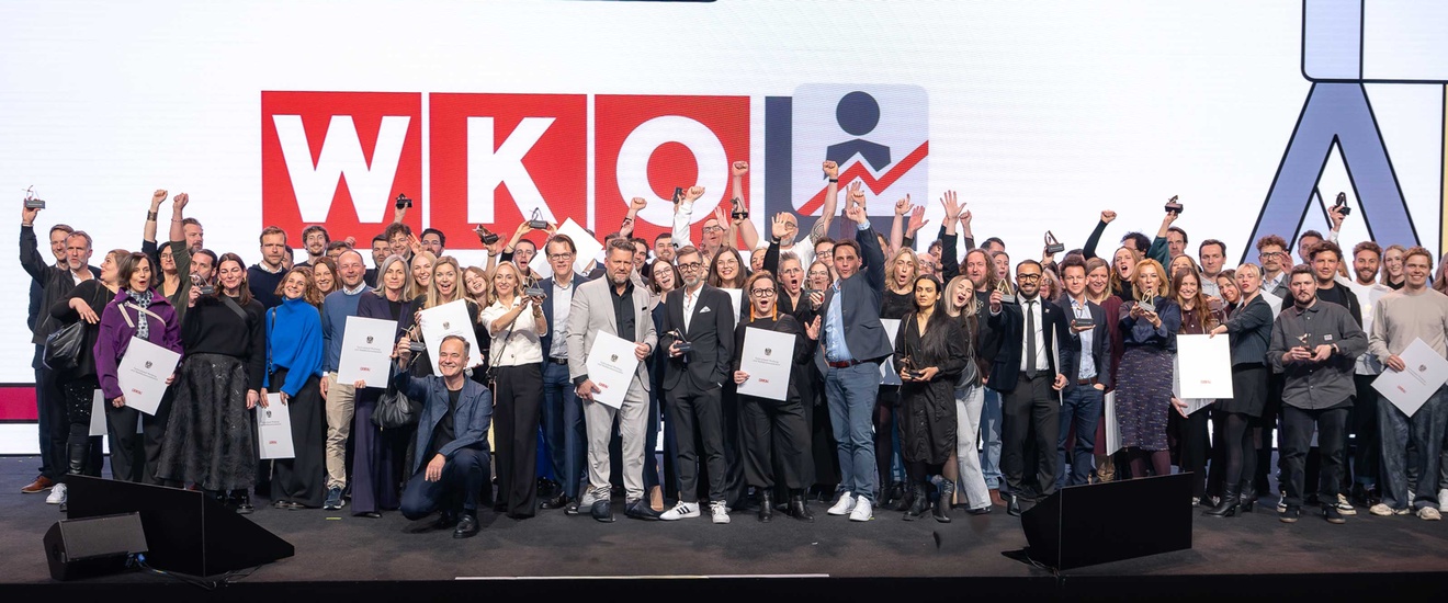 Gruppenbild der Gewinner des AUSTRIACUS 2025