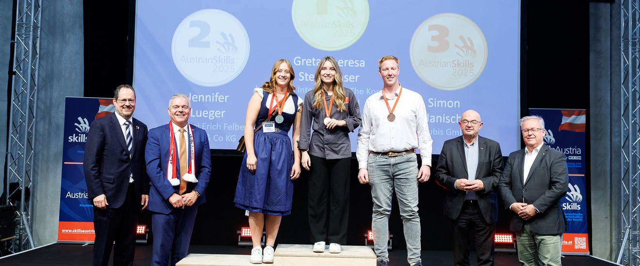 Gruppenbild Sieger:innen AustrianSkills 2025 Bäcker:in