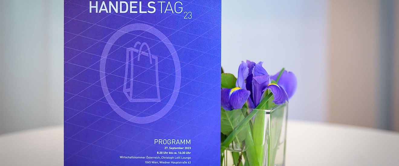 Bild der Einladungskarte mit Programm des Handelstages 2023