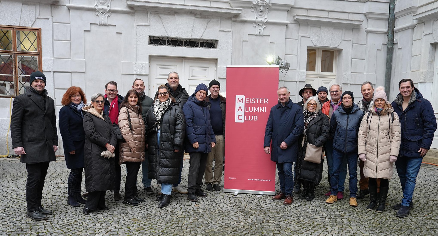 Netzwerktreffen des Meister Alumni Clubs in Eisenstadt mit Bundesspartenobmann Manfred Denk (Mitte, r.) und MAC-Botschafter Erich Ermler (r.) 