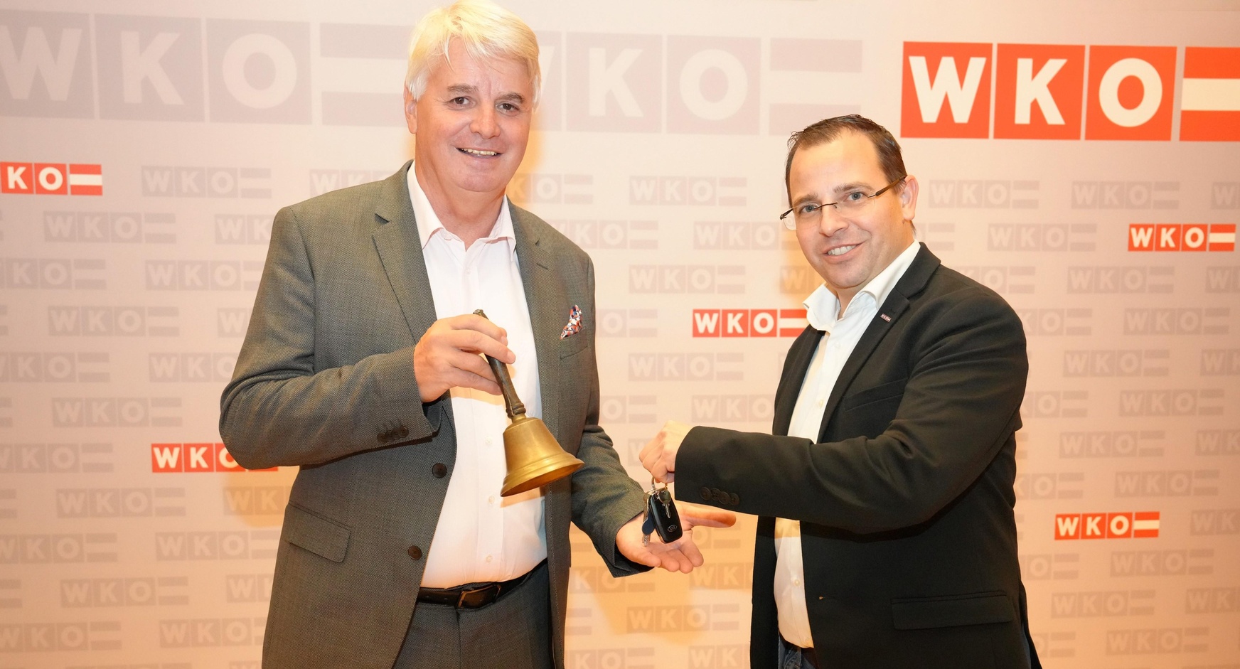 Organisator Toni Ferk und Wirtschaftskammerpräsident Andreas Wirth (v. l.). 