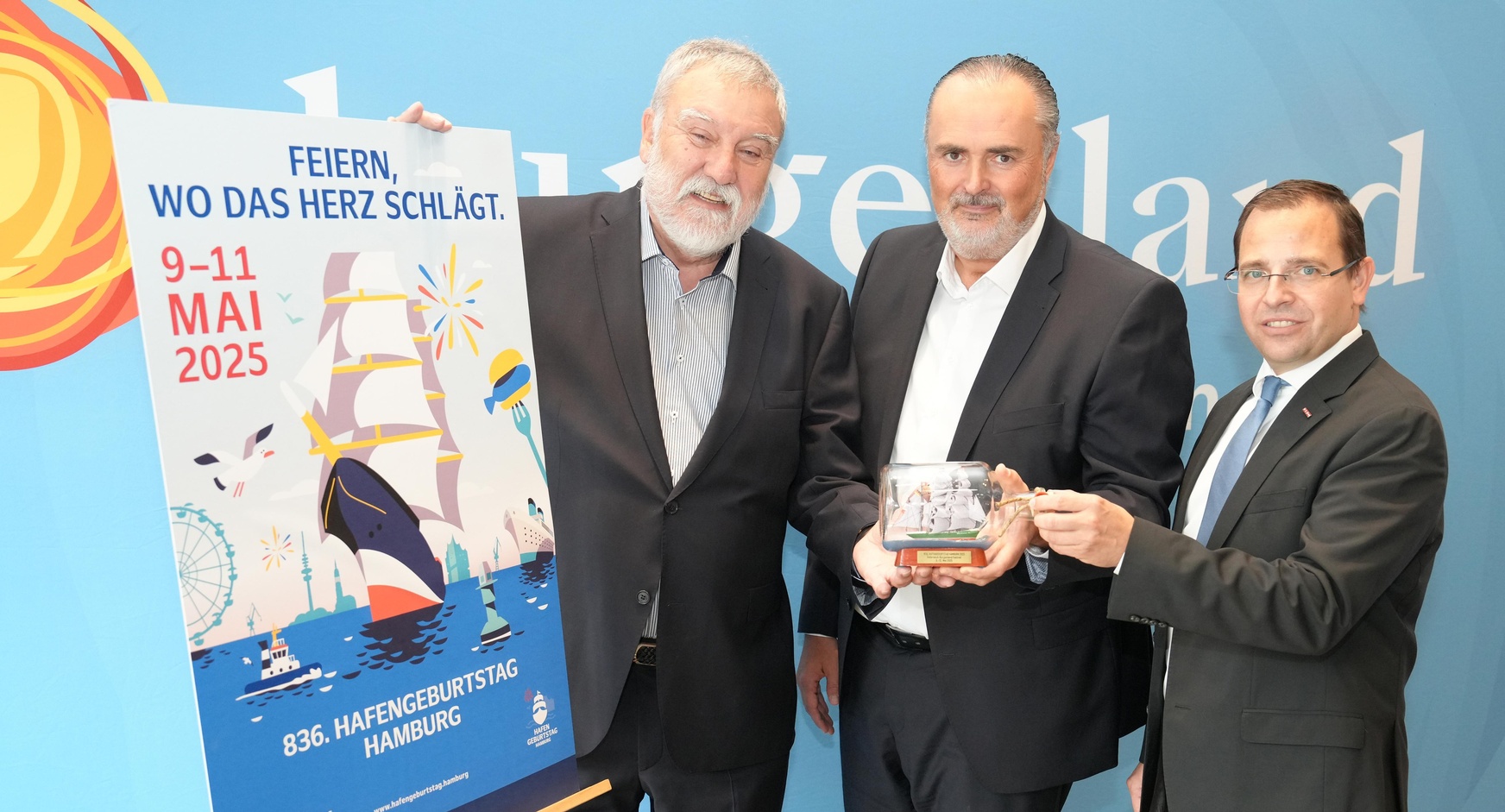 Michael Wendt, Landeshauptmann Hans Peter Doskozil und Wirtschaftskammerpräsident Andreas Wirth (v. l.). 