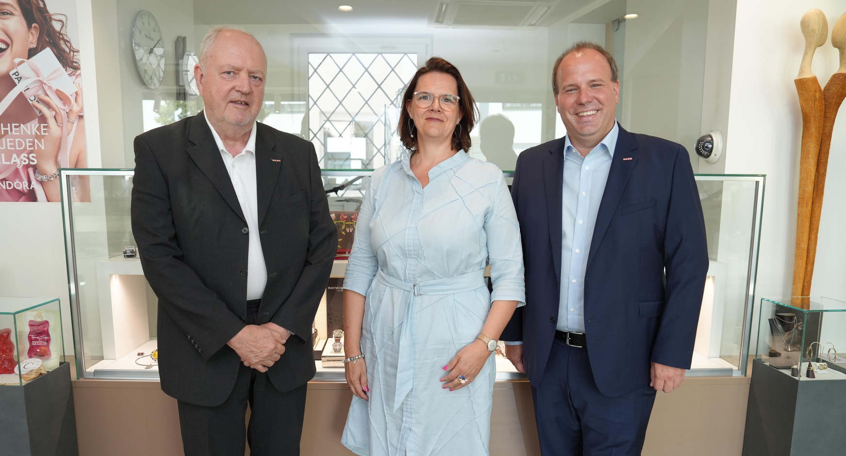 Der scheidende Vorsitzende KommR Hans Joachim Pinter, seine Nachfolgerin Irene Pinter-Kaintz und Fachvertretungsgeschäftsführer Christoph Gruber.