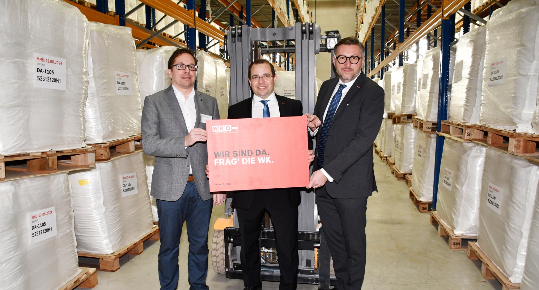 Christian Braunshier (CB Chemie, Siegendorf), WK-Präsident Andreas Wirth und WK-Direktor Harald Schermann (v. l.).