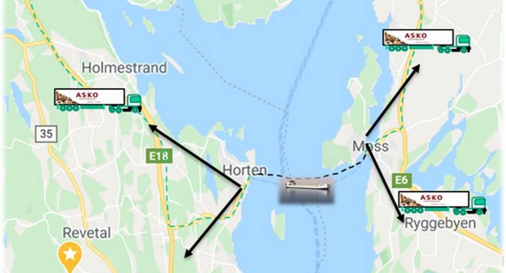 Zukünftiger Güterverkehr führt am Großraum Oslo vorbei.