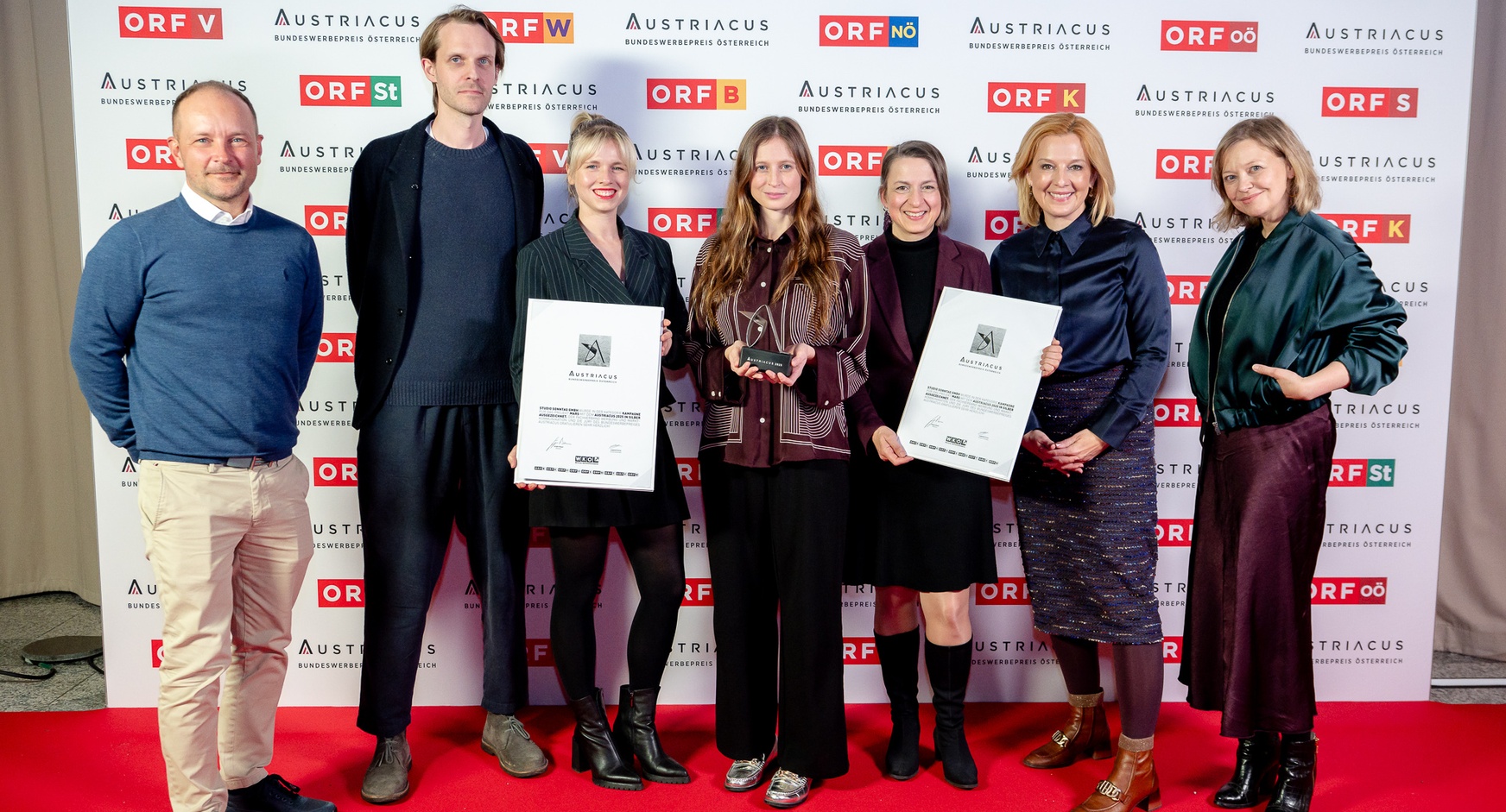 Teilnehmer und Gewinner des AUSTRIACUS  Bundeswerbepreises 2025