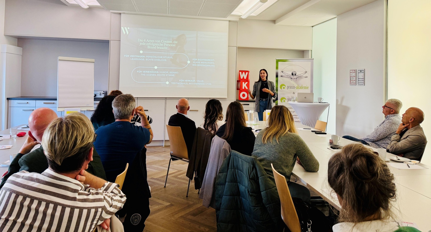 Christine Halwachs gab den Teilnehmenden interessante Impulse und Denkanstöße für die berufliche Praxis. 