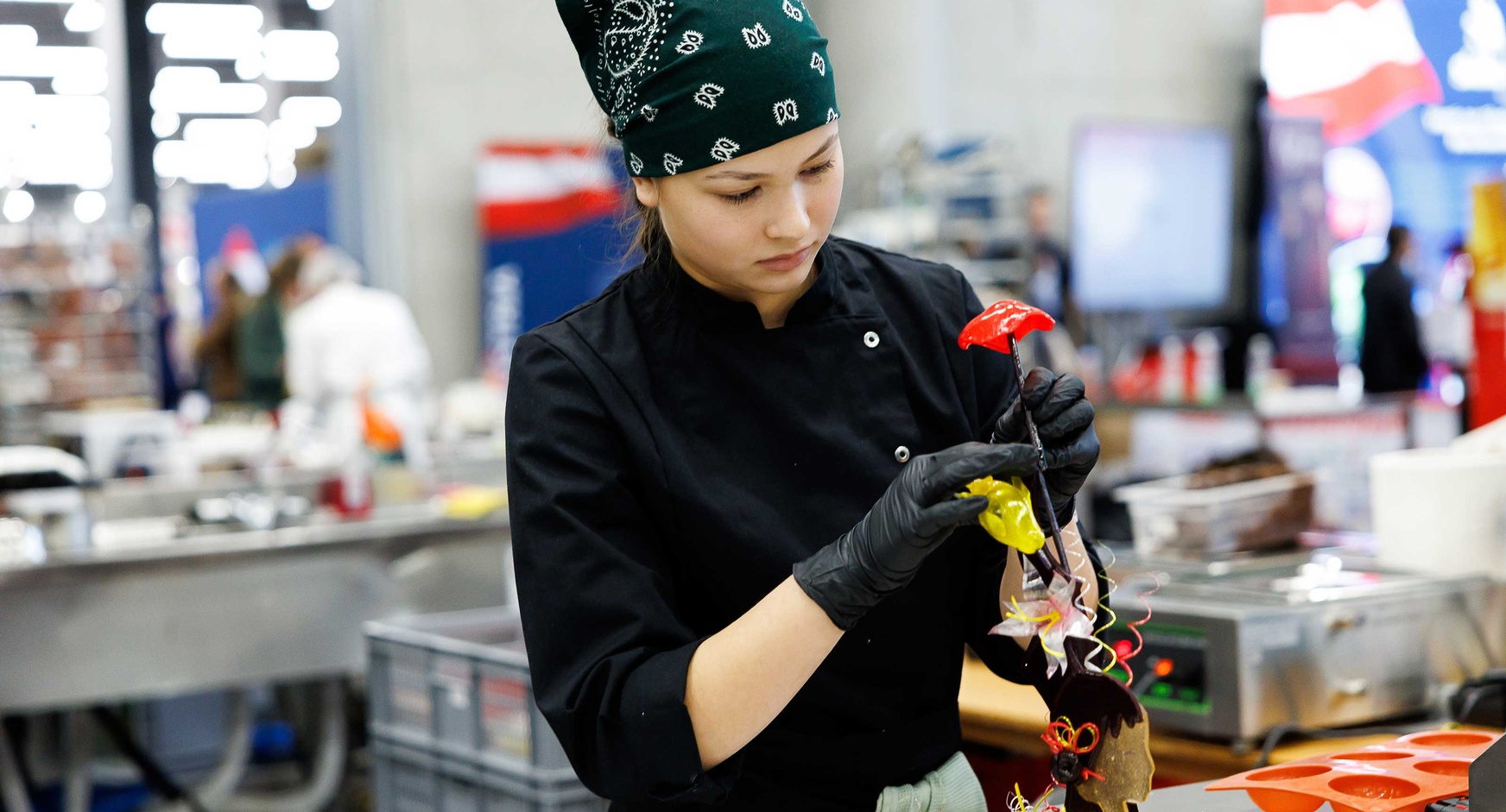 Teilnehmer bei den AustrianSkills 2025 im beruf Konditor