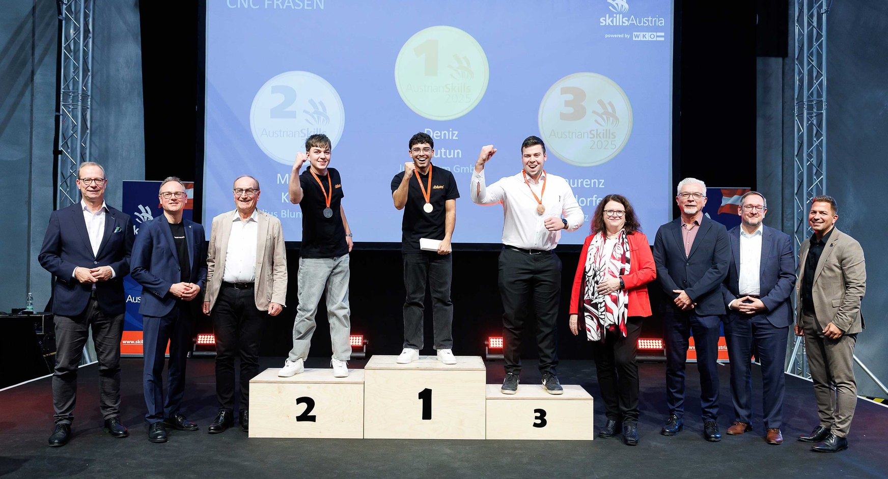 Gewinner der AustrianSkills 2025 in den Berufen der Metalltechnik