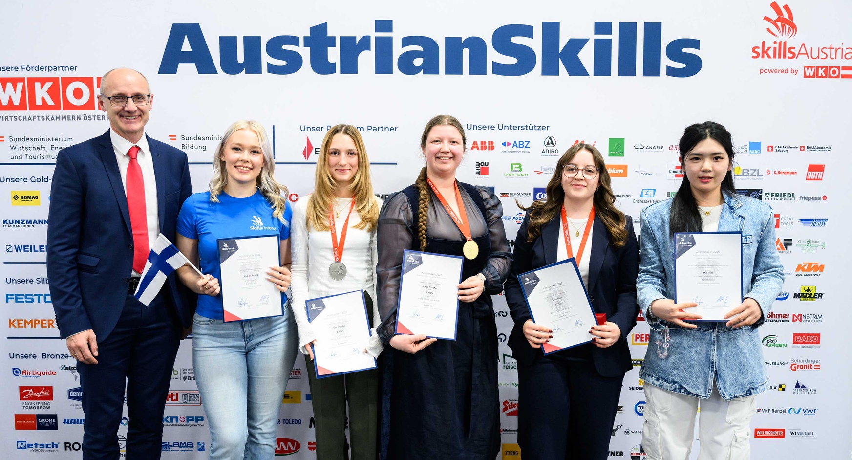 Die Gewinnerinnen der AustrianSkills 2025 im Beruf Verkauf
