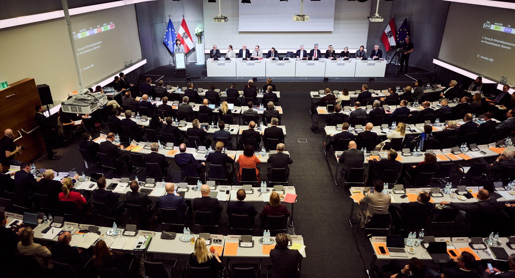 2. Sitzung des Wirtschaftsparlamentes am 27. November 2025