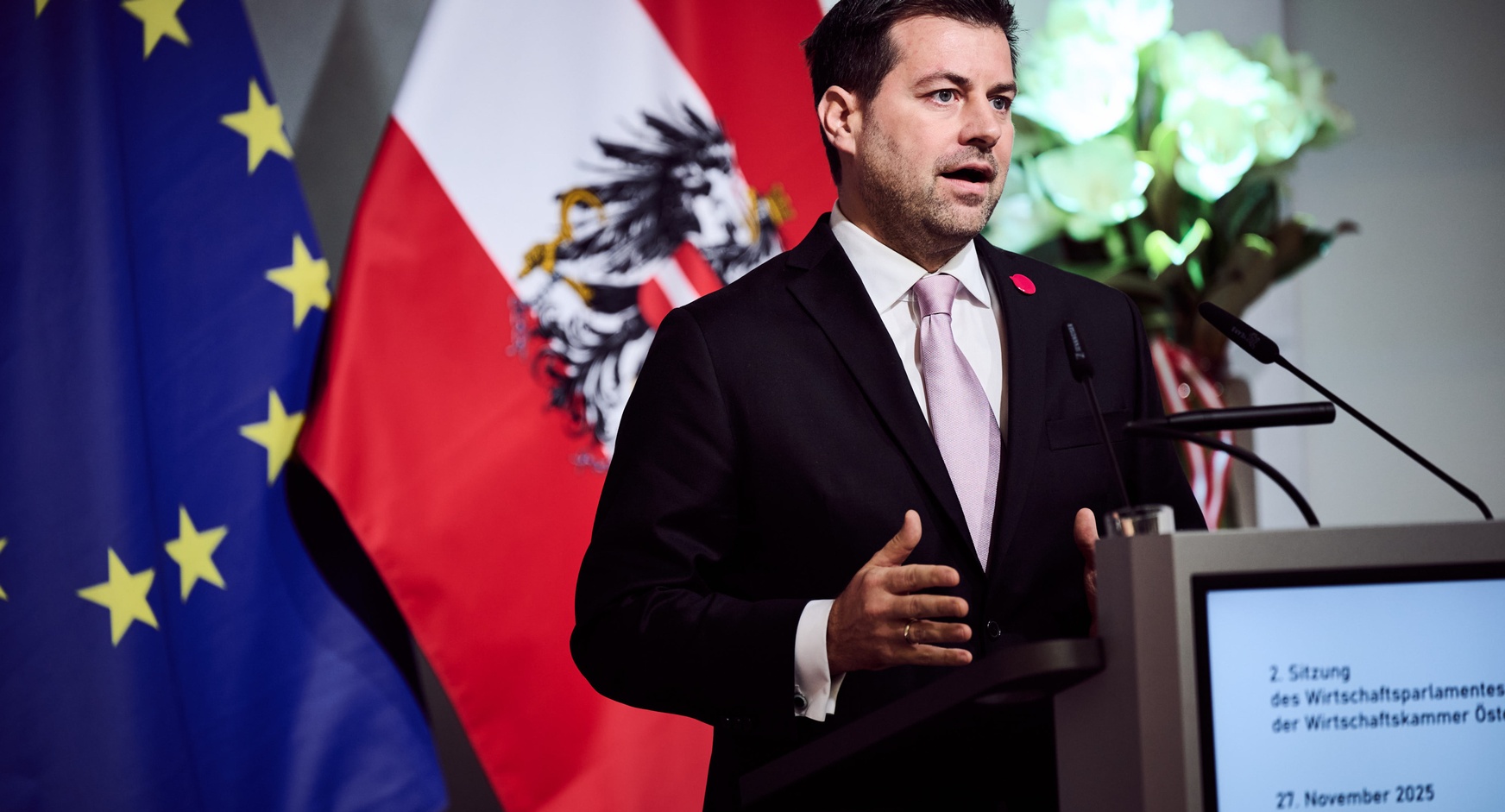 2. Sitzung des Wirtschaftsparlamentes am 27. November 2025