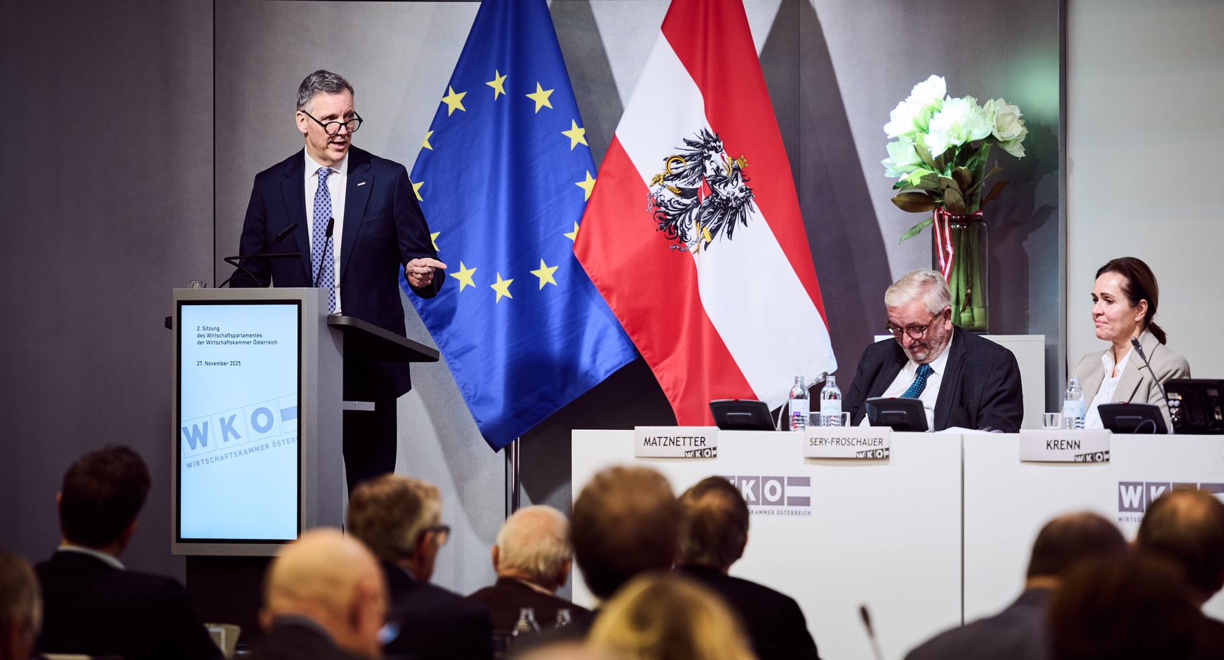 2. Sitzung des Wirtschaftsparlamentes am 27. November 2025