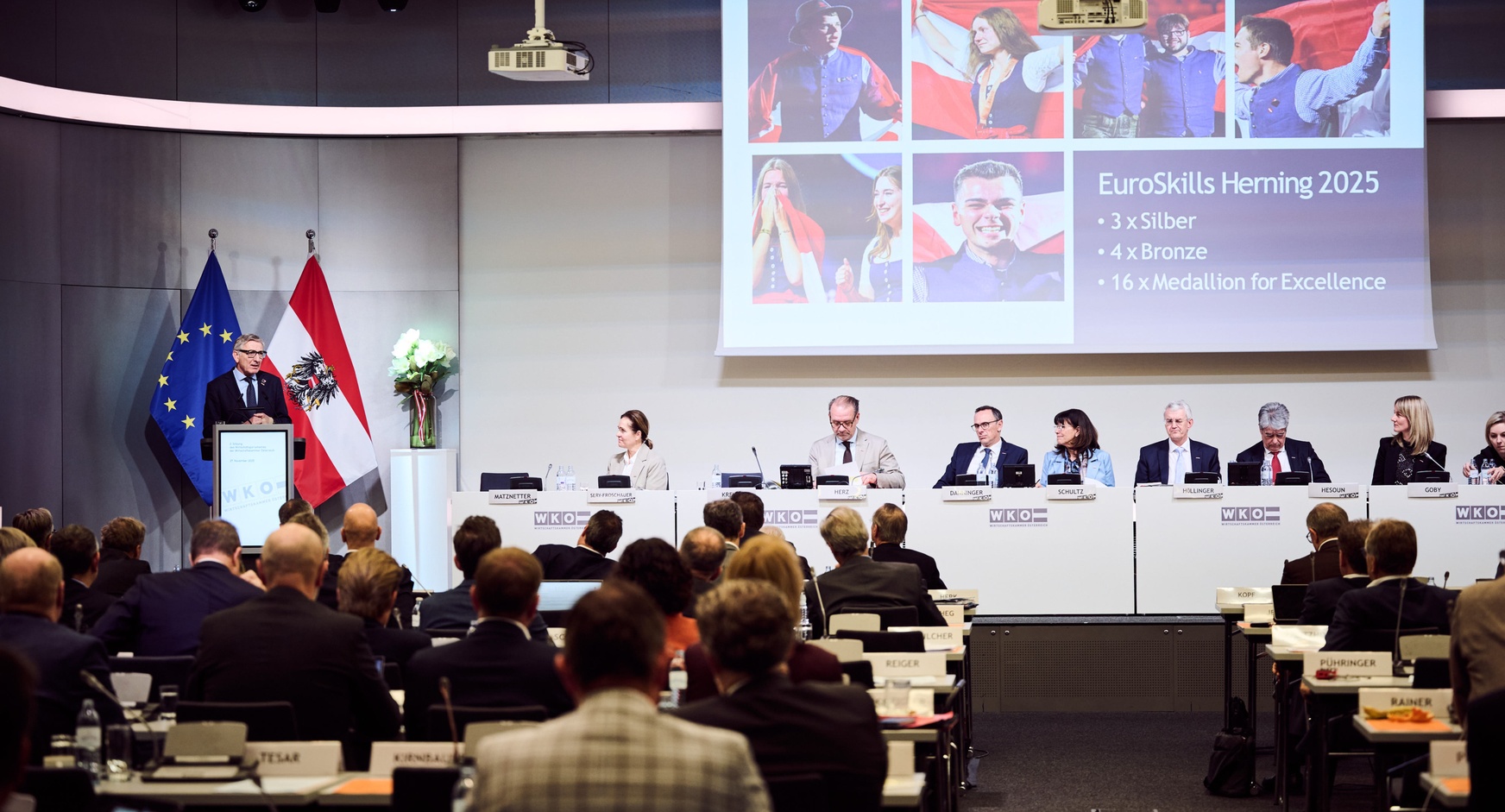 2. Sitzung des Wirtschaftsparlamentes am 27. November 2025