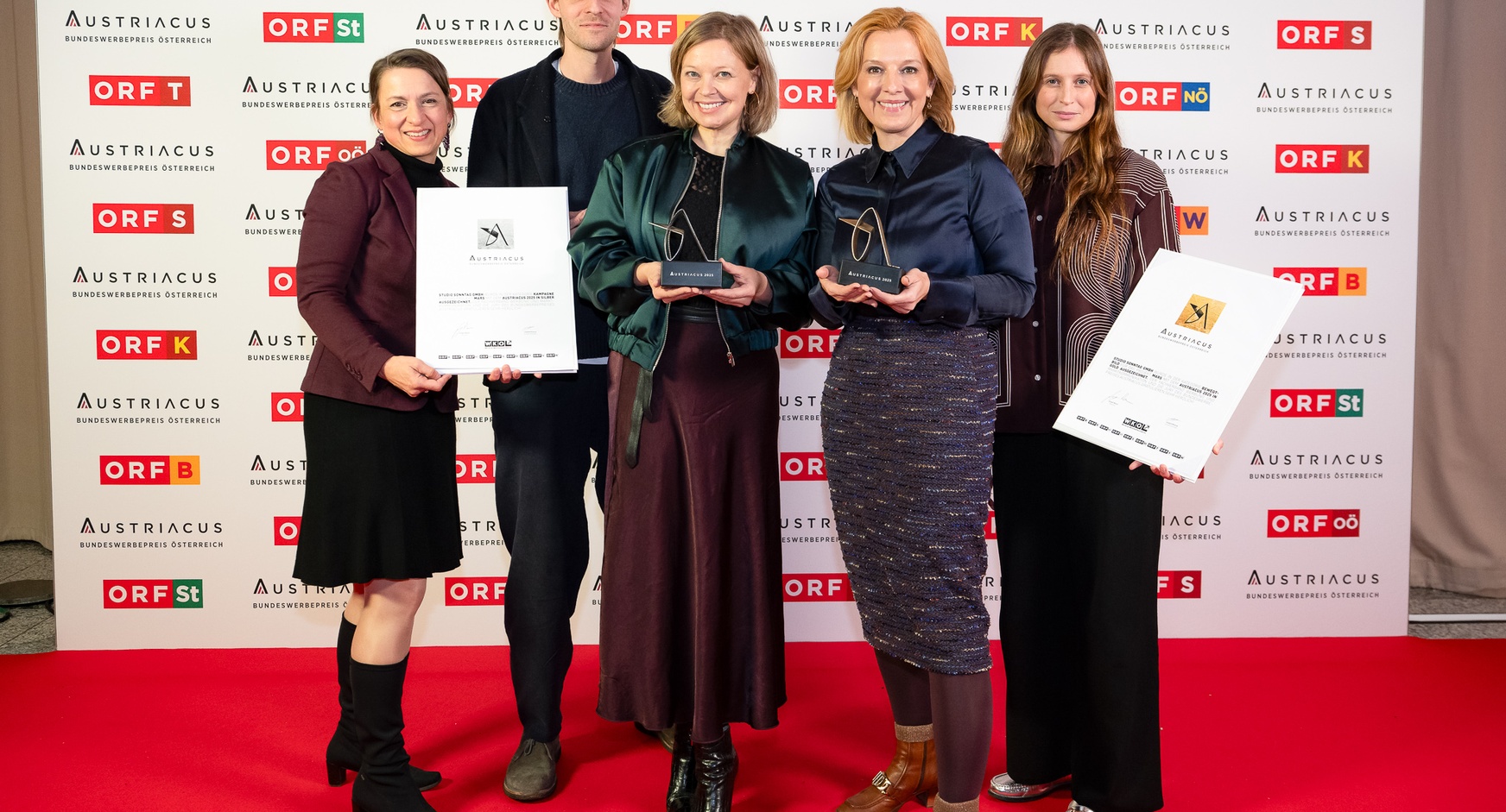 Teilnehmer und Gewinner des AUSTRIACUS  Bundeswerbepreises 2025