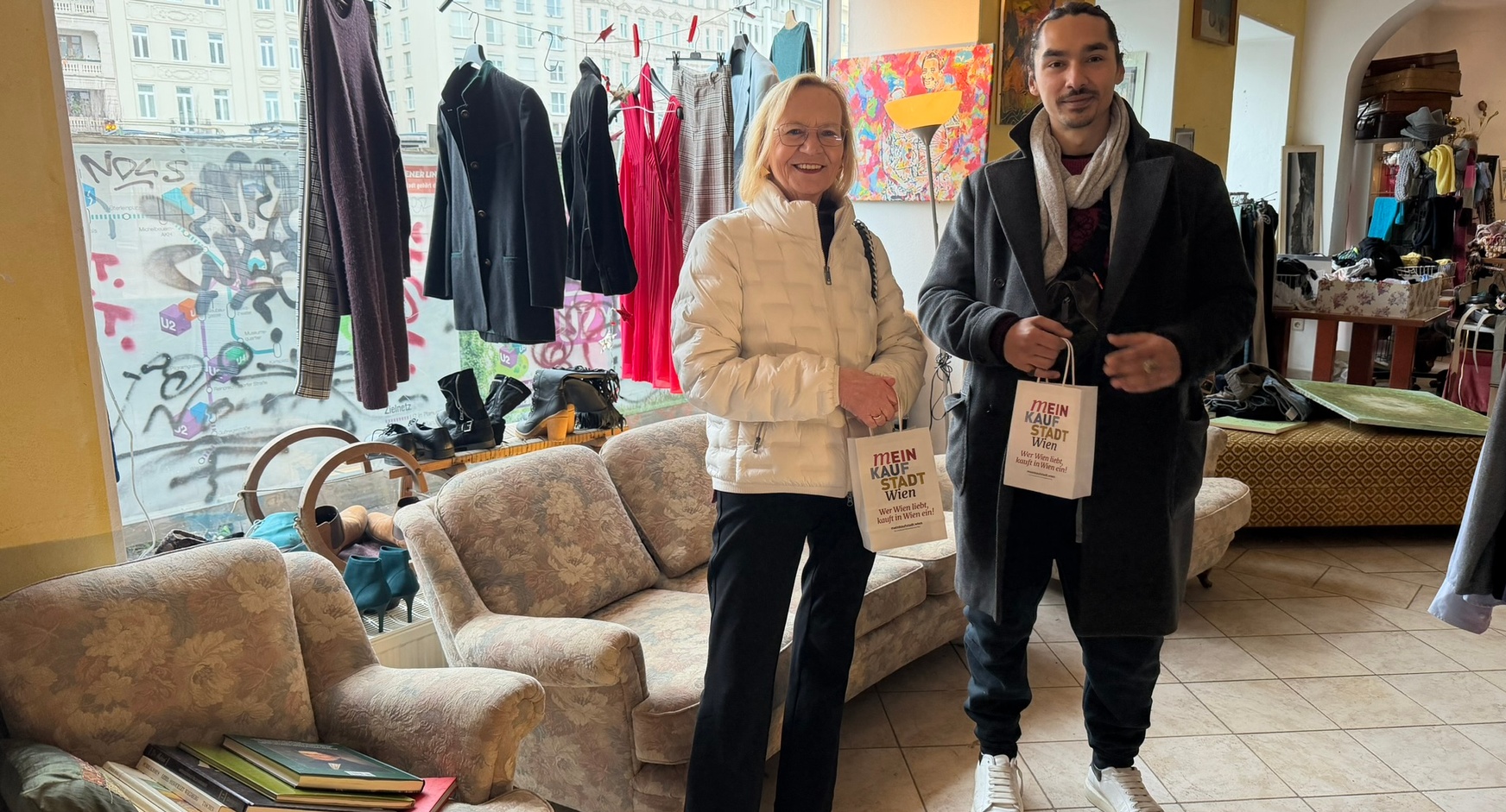 Lichterketten als Dankeschön für Margaretener Betriebe