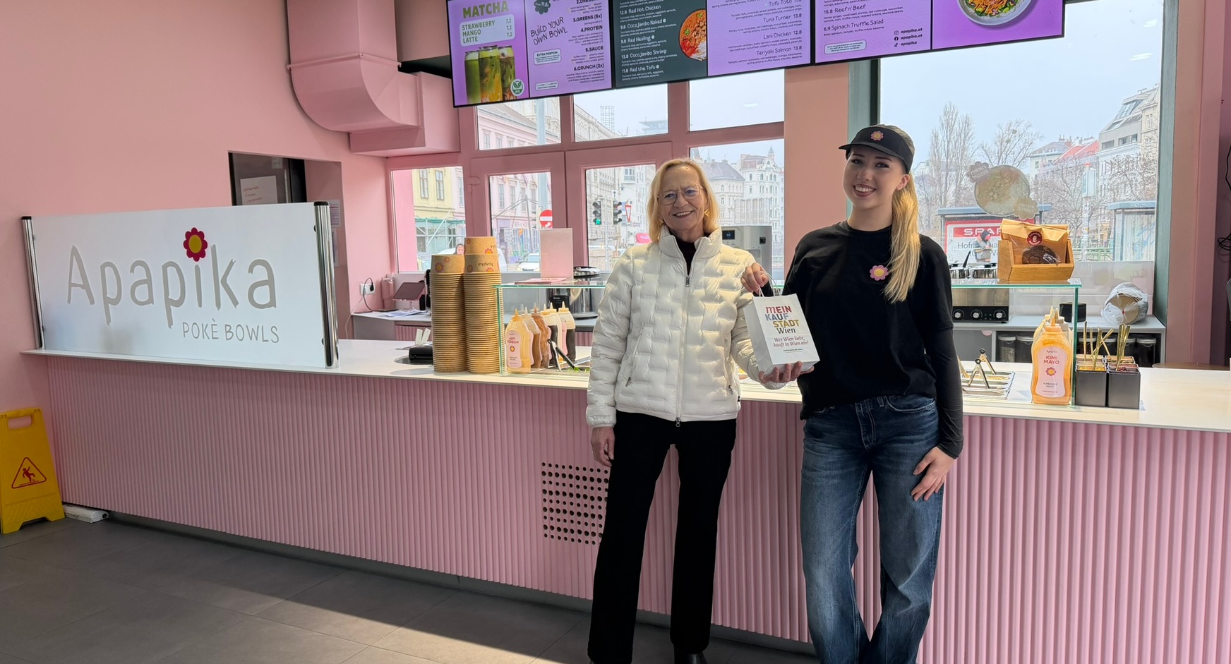 Lichterketten als Dankeschön für Margaretener Betriebe