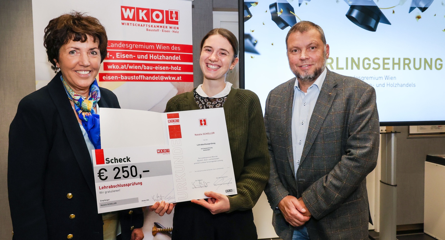 Lehrlingsehrung 2024 - Landesgremium des Baustoff-, Eisen- und Holzhandels