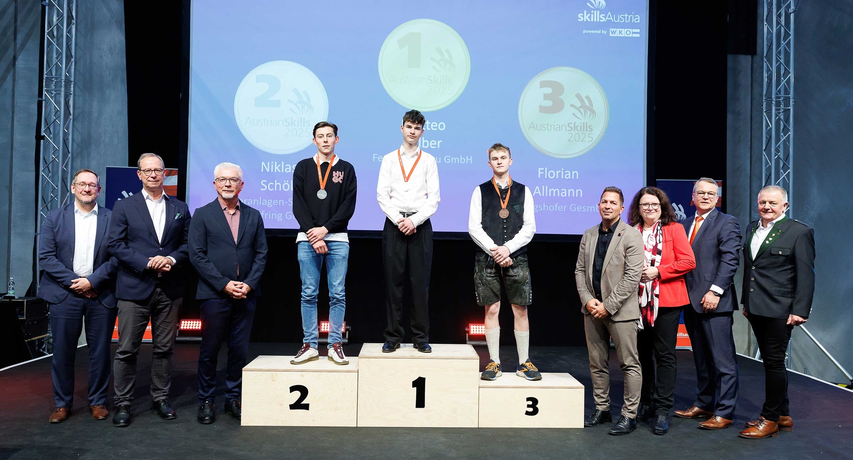 Gewinner der AustrianSkills 2025 in den Berufen der Metalltechnik